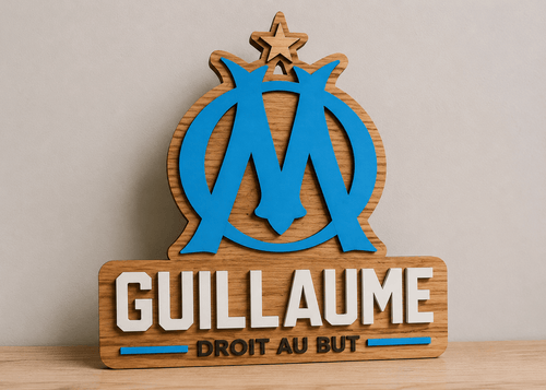 Décoration murale sport personnalisée en bois - Creakidsevents