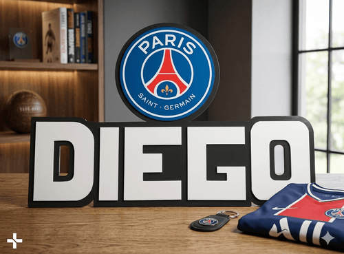 Décoration murale supporters PSG personnalisée - Creakidsevents