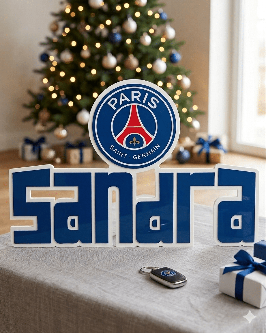 Décoration murale supporters PSG personnalisée - Creakidsevents