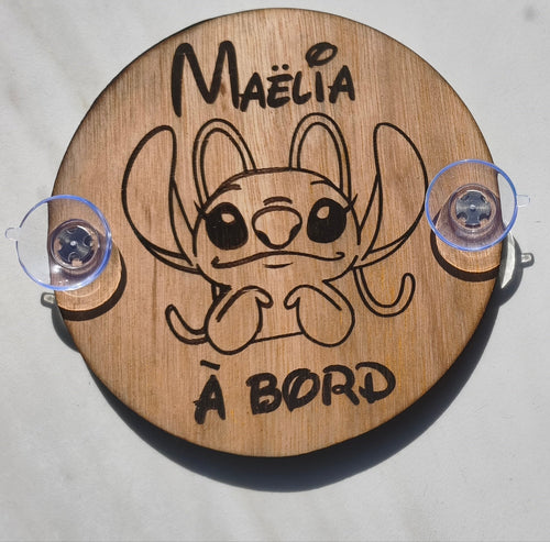 Disque Bébé à Bord "Angel" - Creakidsevents