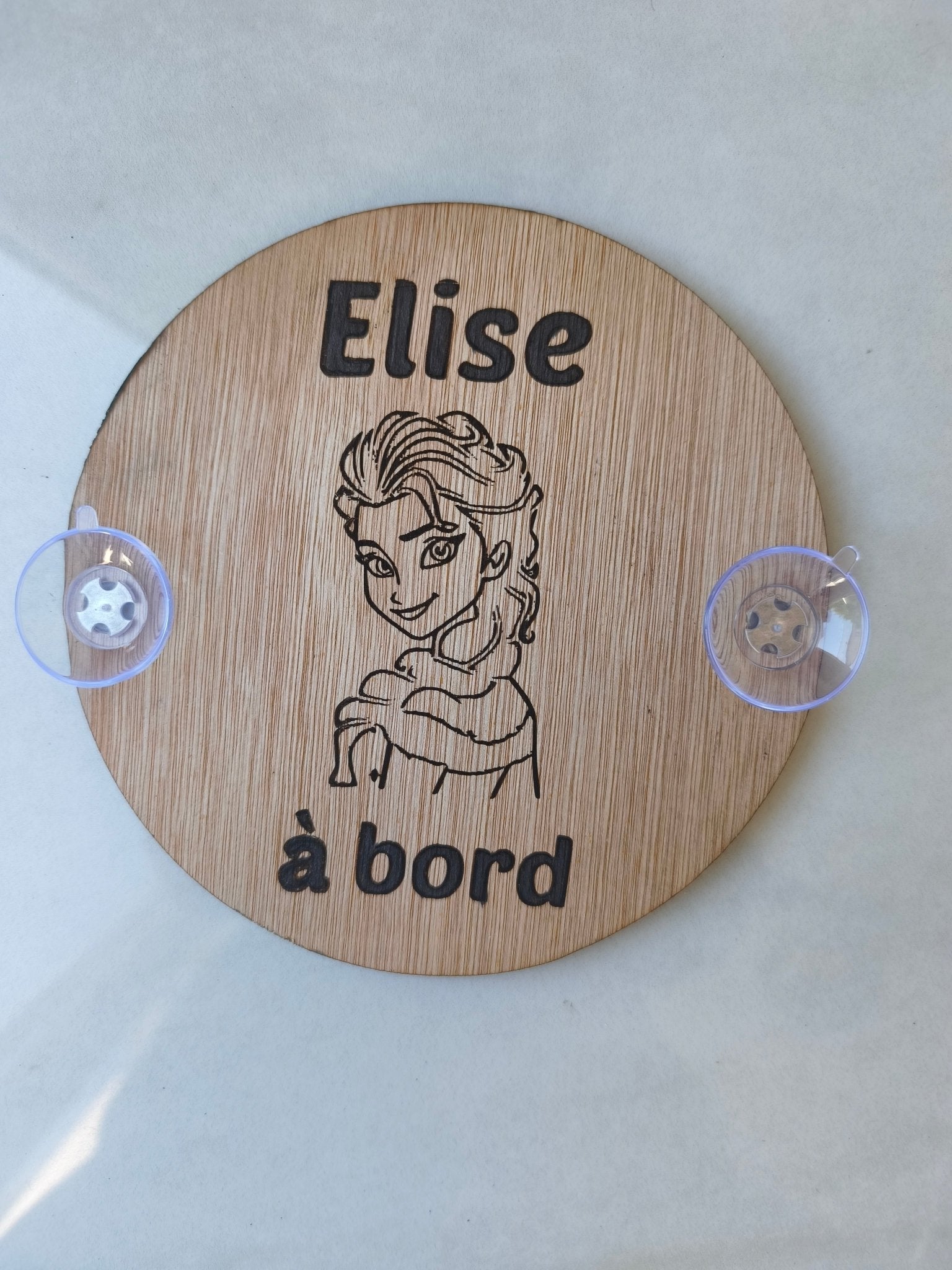 Disque Bébé à Bord "Elsa" - Creakidsevents