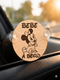 Disque Bébé à Bord "Minnie" - Creakidsevents