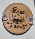 Disque Bébé à Bord "Stitch" - Creakidsevents