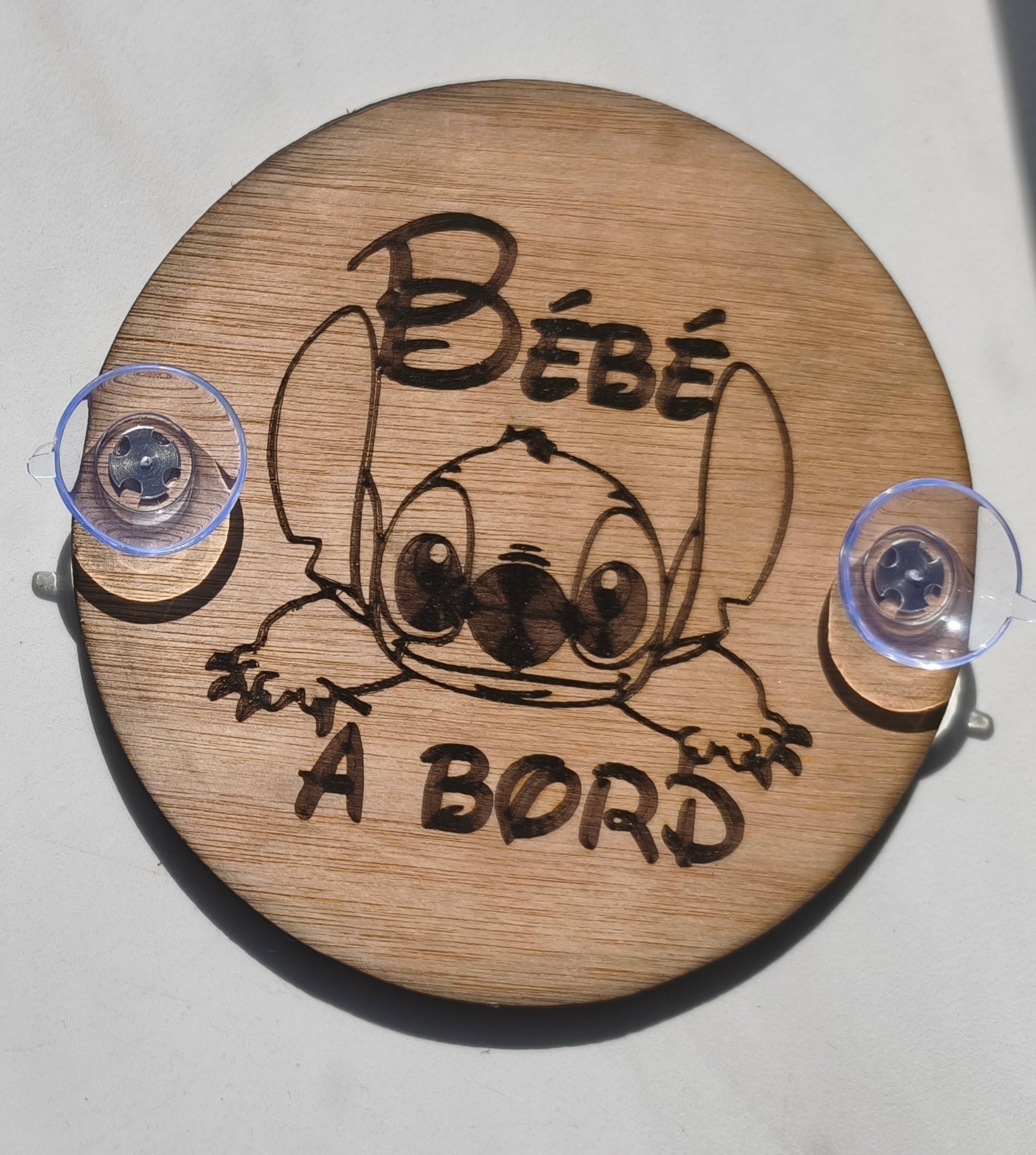 Disque Bébé à Bord "Stitch" - Creakidsevents