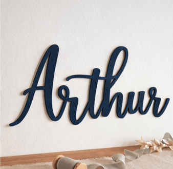 Prénom en bois personnalisé – décoration chambre enfant - Creakidsevents