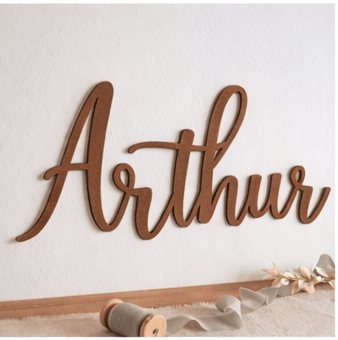 Prénom en bois personnalisé – décoration chambre enfant - Creakidsevents
