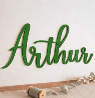 Prénom en bois personnalisé – décoration chambre enfant - Creakidsevents