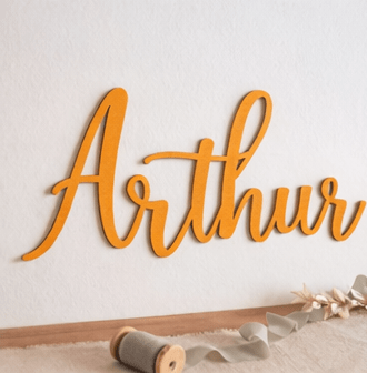 Prénom en bois personnalisé – décoration chambre enfant - Creakidsevents